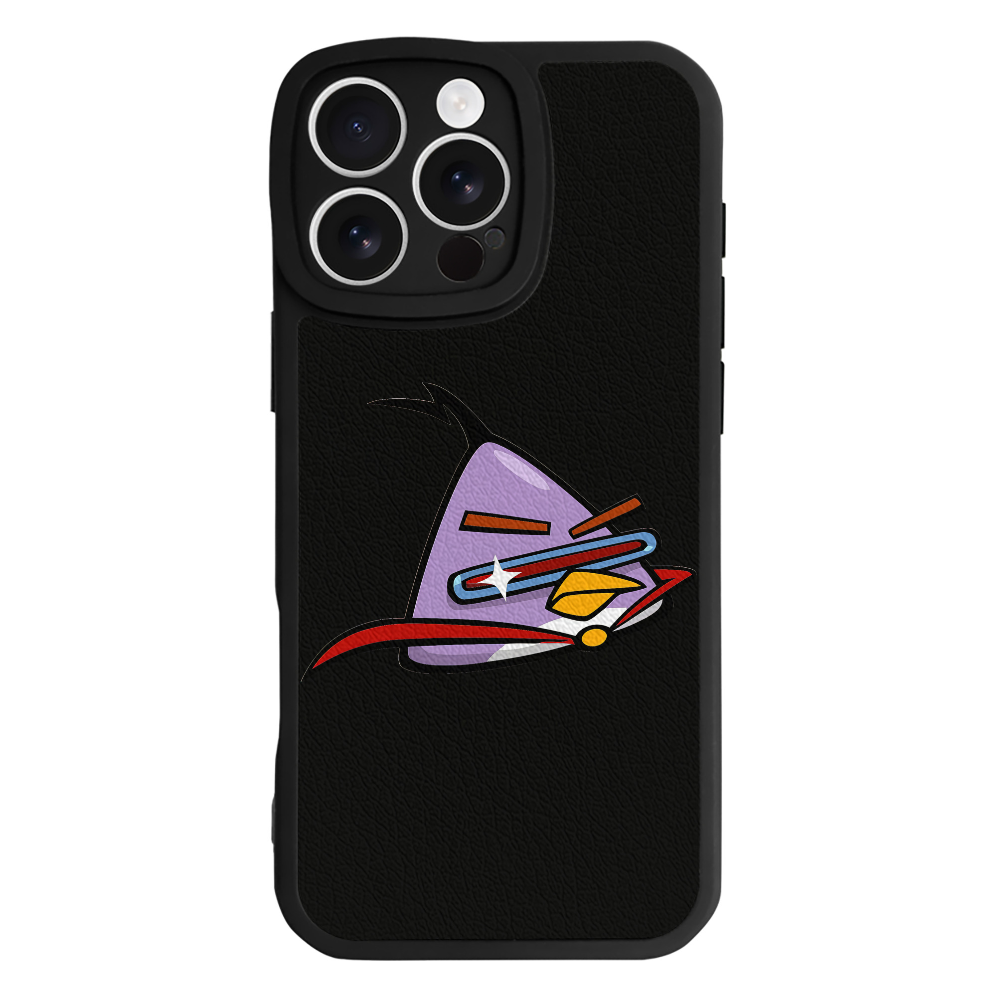 （画像用） Angry Birds アングリーバード 【iPhone 16シリーズ対応】シリコンスマホケース（レザー調） 材質：シリコン